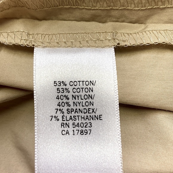 Banana Republic Pleated Skirt Pockets Khaki 8 NEW - Picture 7 of 8